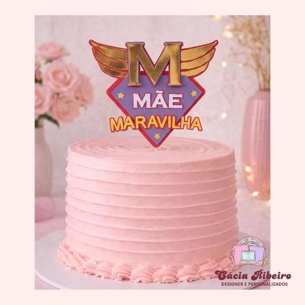 Coleção topo de bolo dia das mães 2026 - Imagem 10